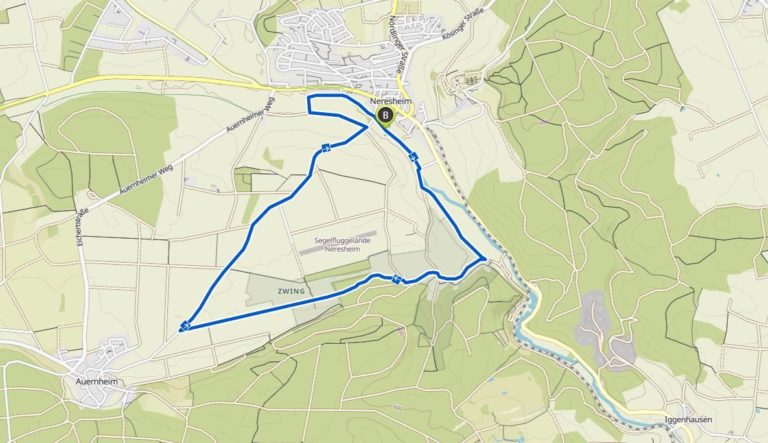 Strecke 9,5 km